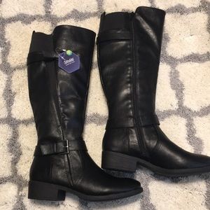 Women’s 10 Croft & Barrow black wide calf boots